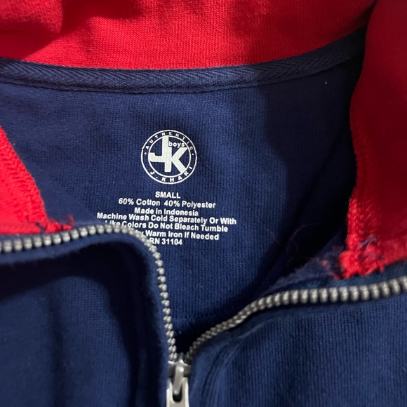 JK Partial Zip Collared Boys Shirt NWOT - Picture 3 of 3